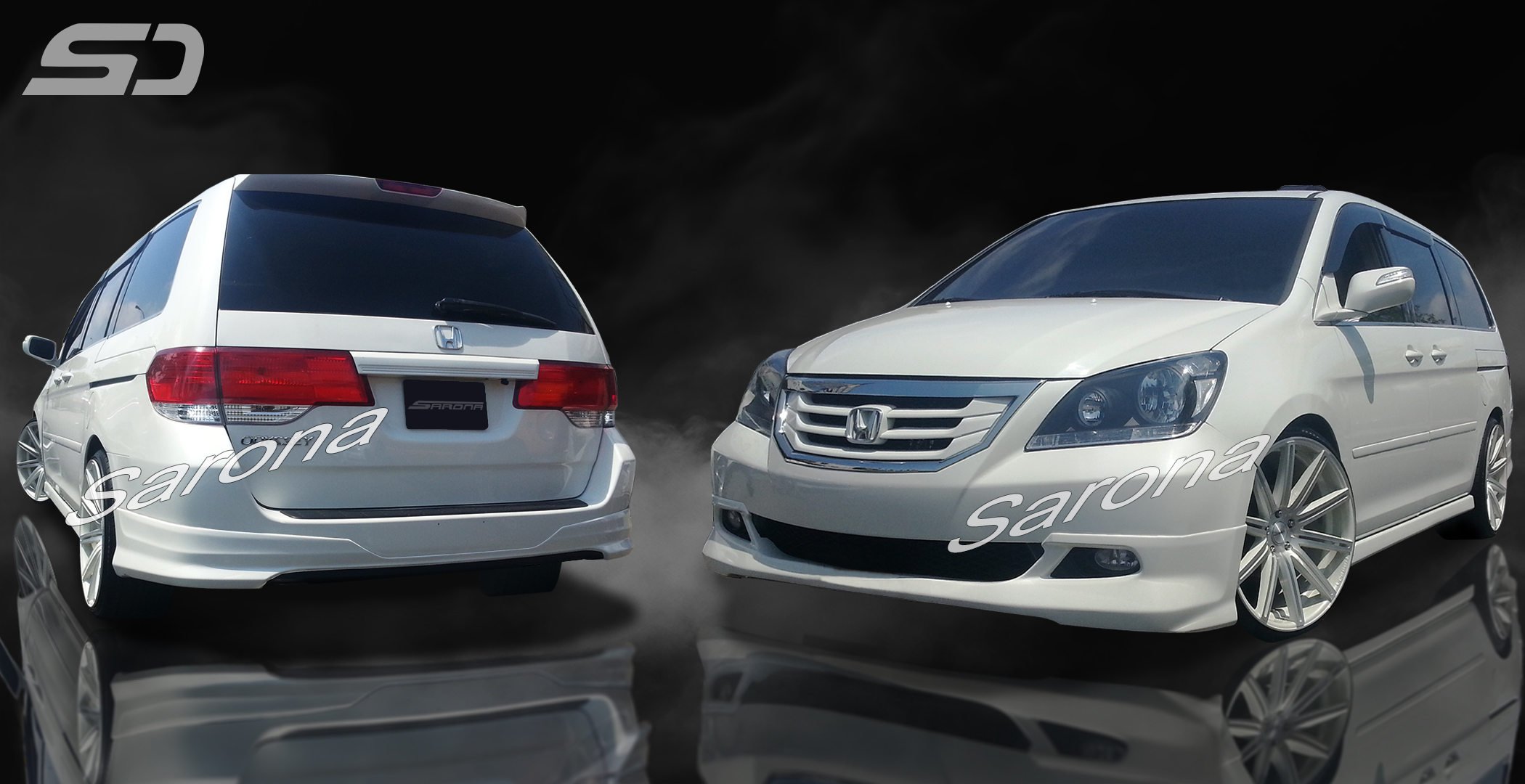 Custom Honda Odyssey  All Styles Body Kit (2005 - 2007) - $1190.00 (Manufacturer Sarona, Part #HD-051-KT)